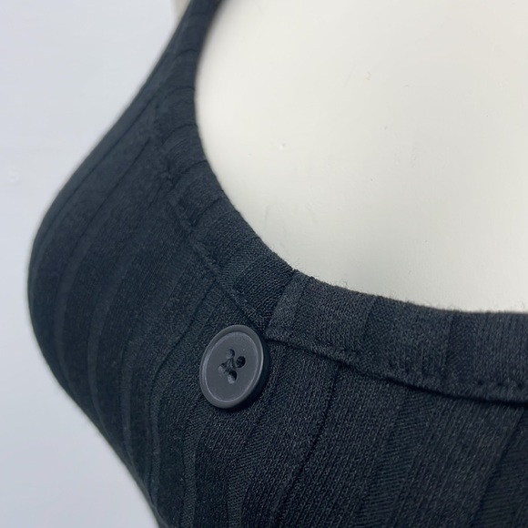 NWOT • Black Rib Knit Dress - Picture 5 of 13